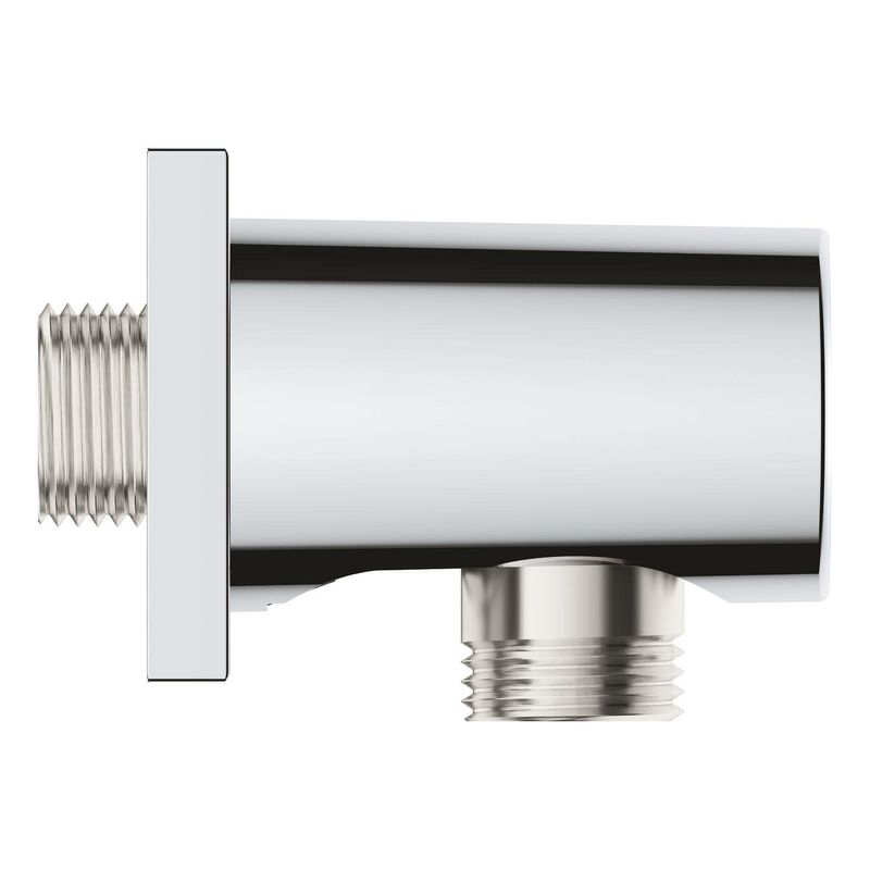 Casa si Gradina - Sanitare - Cazi si cabine de dus - Coloane si seturi de dus - Cot iesire dus Grohe 27076000, 54 mm, 50 mm, 1/2 diametru filet iesire, 1/2 diametru filet alimentare, Crom - Infinity.ro