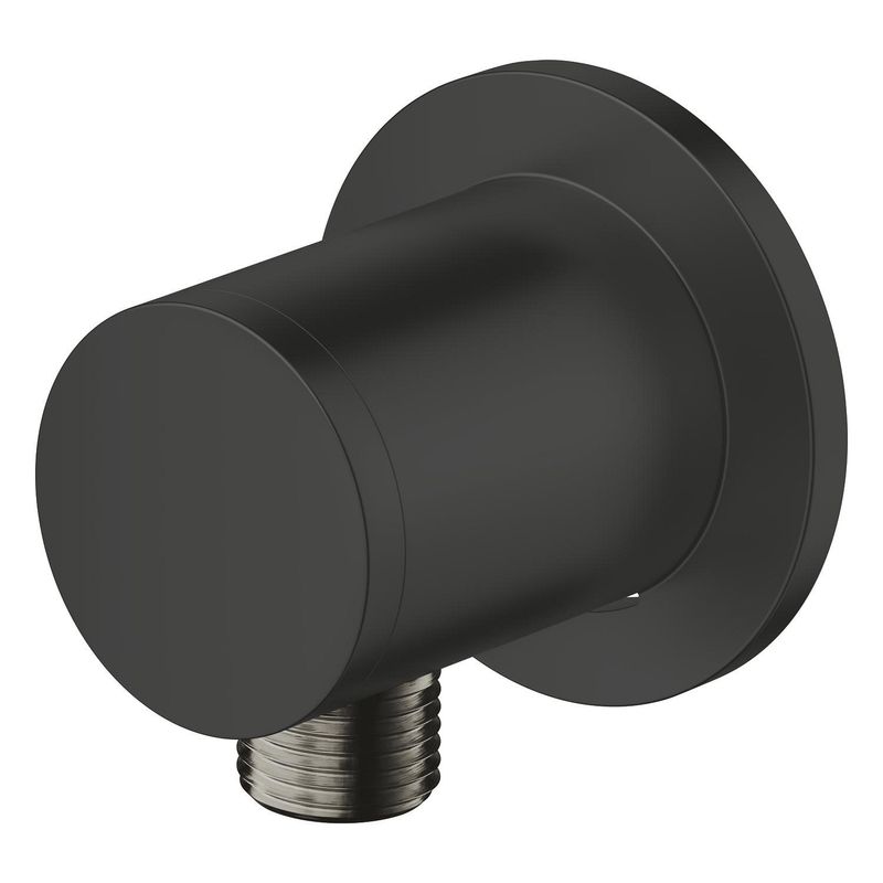 Casa si Gradina - Sanitare - Cazi si cabine de dus - Coloane si seturi de dus - Cot iesire dus Grohe 286712431, 65 mm, 67 mm, 1/2 diametru filet iesire, 1/2 diametru filet alimentare, Negru - Infinity.ro
