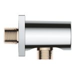 Casa si Gradina - Sanitare - Cazi si cabine de dus - Coloane si seturi de dus - Cot iesire dus Grohe 27076000, 54 mm, 50 mm, 1/2 diametru filet iesire, 1/2 diametru filet alimentare, Crom - Infinity.ro