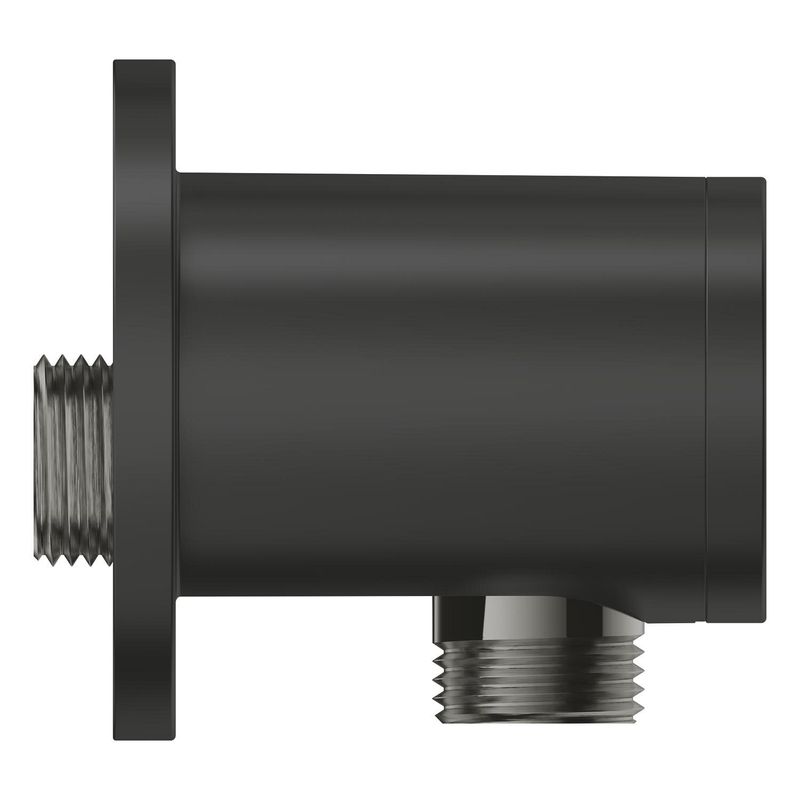 Casa si Gradina - Sanitare - Cazi si cabine de dus - Coloane si seturi de dus - Cot iesire dus Grohe 286712431, 65 mm, 67 mm, 1/2 diametru filet iesire, 1/2 diametru filet alimentare, Negru - Infinity.ro