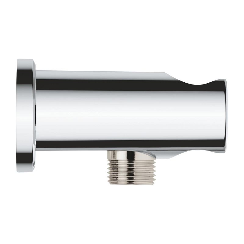 Casa si Gradina - Sanitare - Cazi si cabine de dus - Coloane si seturi de dus - Cot iesire dus Grohe 26658000, 86 mm, 48 mm, 1/2 diametru filet iesire, 1/2 diametru filet alimentare, Crom - Infinity.ro