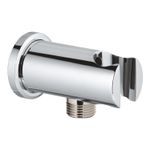 Casa si Gradina - Sanitare - Cazi si cabine de dus - Coloane si seturi de dus - Cot iesire dus Grohe 26658000, 86 mm, 48 mm, 1/2 diametru filet iesire, 1/2 diametru filet alimentare, Crom - Infinity.ro
