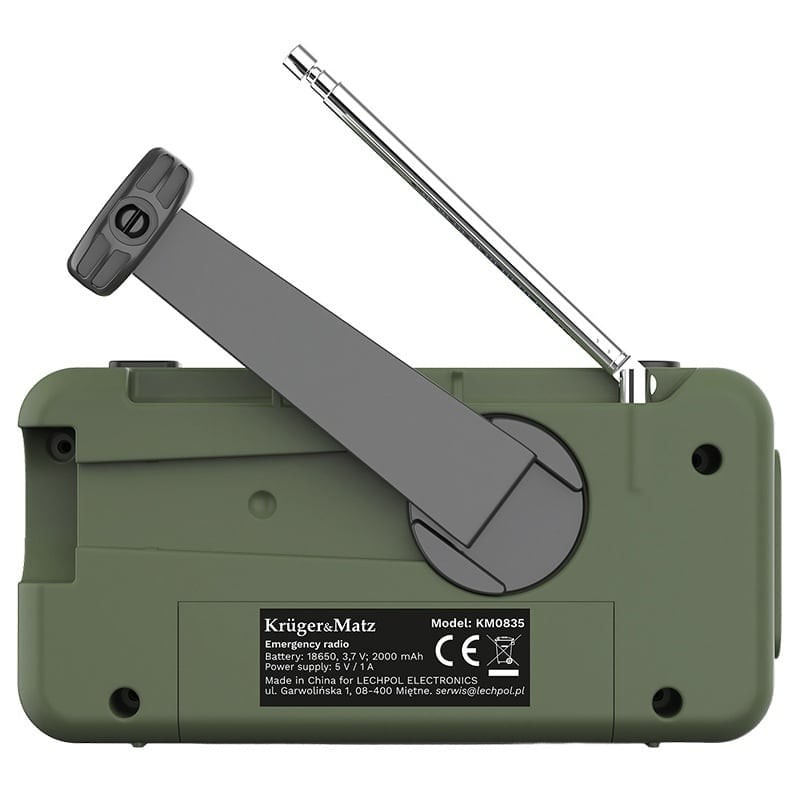 TV, Audio-Video si Foto - Portabile audio - Radio - Radio multifunctional cu incarcare solara, 2000MAH, Panou solar, Dinam, powerbank, lanterna, - Infinity.ro