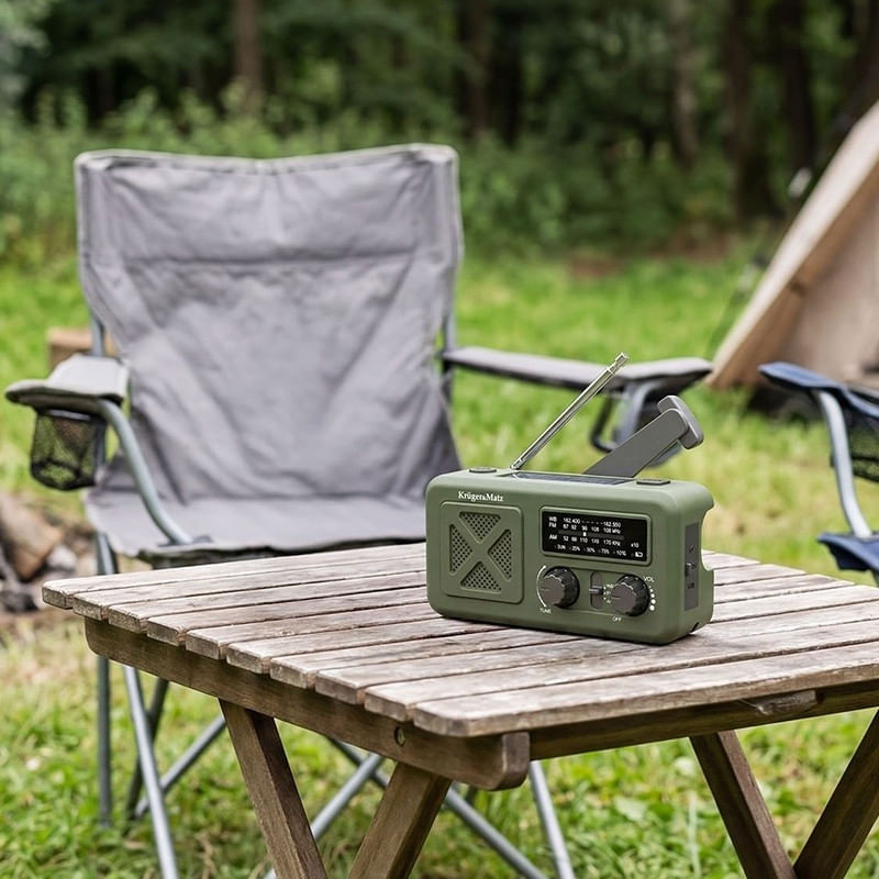 TV, Audio-Video si Foto - Portabile audio - Radio - Radio multifunctional cu incarcare solara, 2000MAH, Panou solar, Dinam, powerbank, lanterna, - Infinity.ro