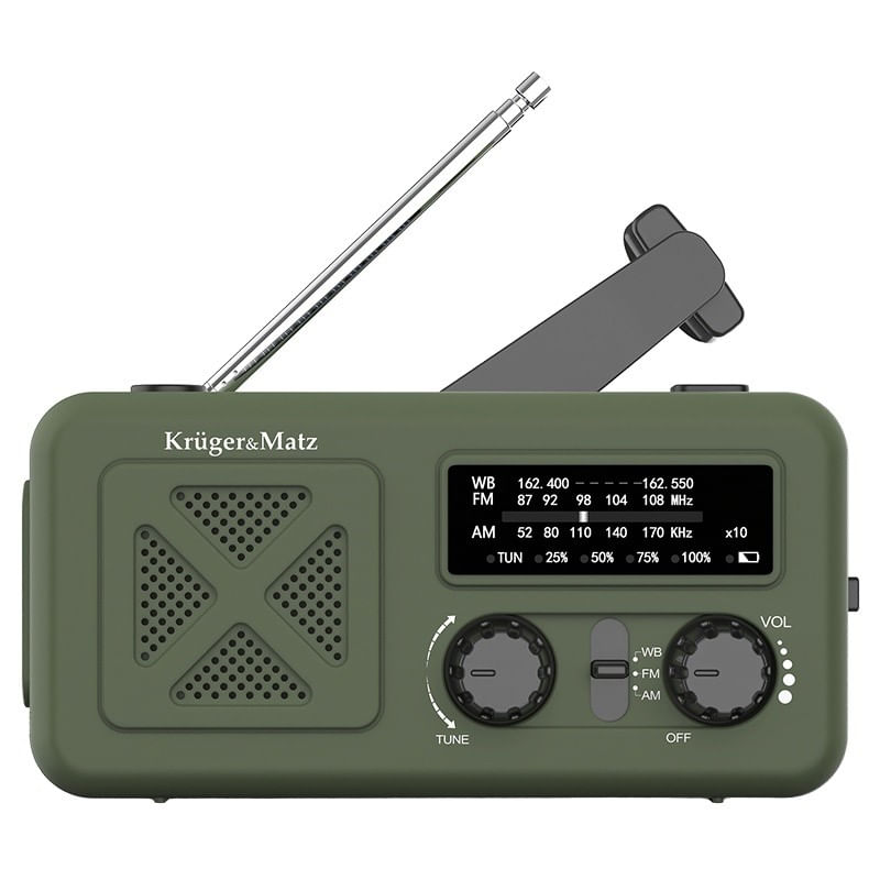TV, Audio-Video si Foto - Portabile audio - Radio - Radio multifunctional cu incarcare solara, 2000MAH, Panou solar, Dinam, powerbank, lanterna, - Infinity.ro
