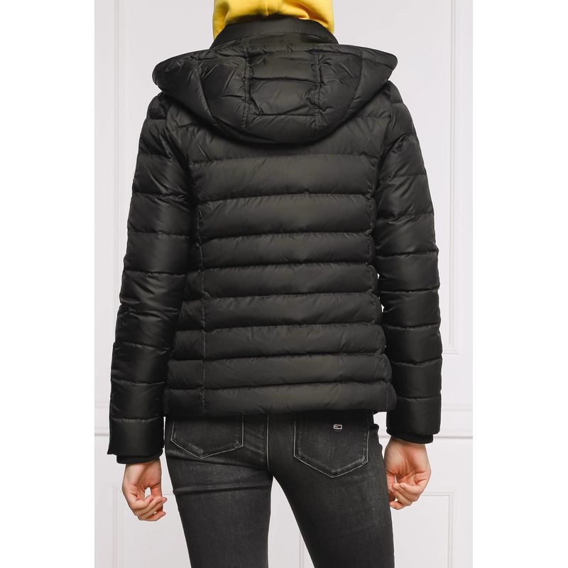 Fashion, accesorii si bijuterii - Femei - Imbracaminte femei - Jachete si geci femei - Geaca dama Tommy Hilfiger din puf DW0DW08588 Negru XS INTL - Infinity.ro