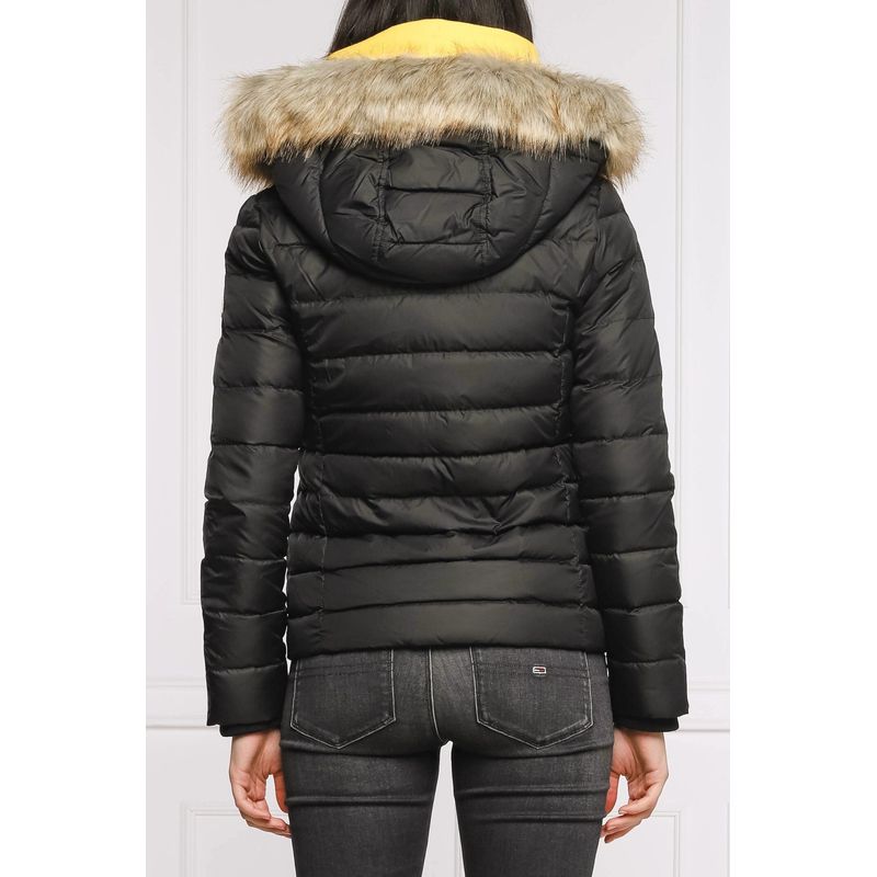 Fashion, accesorii si bijuterii - Femei - Imbracaminte femei - Jachete si geci femei - Geaca dama Tommy Hilfiger din puf DW0DW08588 Negru XS INTL - Infinity.ro