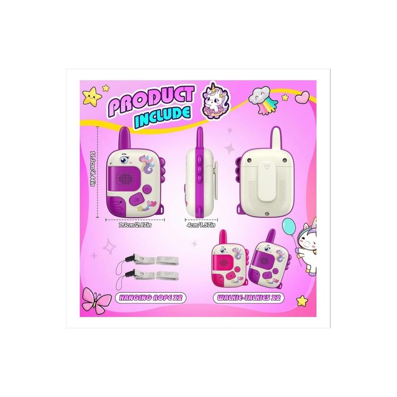 Jucarii, Copii si Bebe - Jucarii si jocuri - Jucarii & jocuri educative - Jucarii interactive - Top Bottom Set of 2 Walkie-Talkie Stations for Children with Design (3+ Years) - Infinity.ro