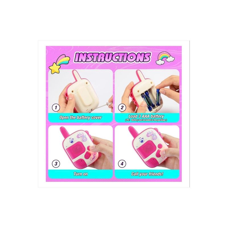 Jucarii, Copii si Bebe - Jucarii si jocuri - Jucarii & jocuri educative - Jucarii interactive - Top Bottom Set of 2 Walkie-Talkie Stations for Children with Design (3+ Years) - Infinity.ro