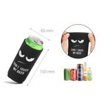Casa si Gradina - Bucatarie si vesela - Cani si pahare - Sticle - Set 2 huse termoizolante universale Kwmobile pentru sticle, neopren, alb si negru - Infinity.ro