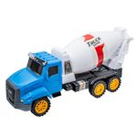 Jucarii, Copii si Bebe - Jucarii si jocuri - Vehicule si jucarii cu telecomanda - Masinute - Camion Betoniera de Jucarie cu Frictiune 29.5 cm, Cuva Rotativa si Jgheab Mobil de Evacuare, 6 Roti, 3 ani+ - Infinity.ro