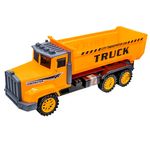 Jucarii, Copii si Bebe - Jucarii si jocuri - Vehicule si jucarii cu telecomanda - Masinute - Camion de Jucarie cu Bena Basculanta si Frictiune 29 cm, Bena Mobila Inclinabila la 30 Grade, Anvelope din Cauciuc - Infinity.ro