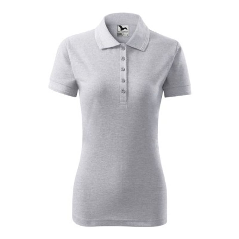 Fashion, accesorii si bijuterii - Femei - Imbracaminte femei - Tricouri si topuri femei - Tricou polo pentru dama, Pique Polo 210, Malfini Gri S - Infinity.ro