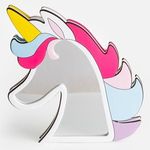 Casa si Gradina - Corpuri si surse de iluminat - Veioze si lampi - Lampi de veghe copii - Lampa Oglinda Infinity Unicorn, Lemn, Multicolor, LED - Infinity.ro