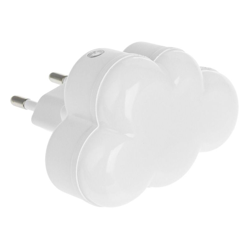 Casa si Gradina - Corpuri si surse de iluminat - Veioze si lampi - Lampi de veghe copii - Lampa de veghe cu senzor de lumina, forma nor, 0.5W, Alba calda - Infinity.ro