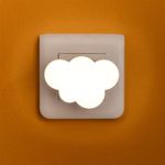 Casa si Gradina - Corpuri si surse de iluminat - Veioze si lampi - Lampi de veghe copii - Lampa de veghe cu senzor de lumina, forma nor, 0.5W, Alba calda - Infinity.ro