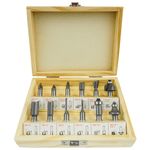 Casa si Gradina - Constructii - Scule electrice si accesorii - Accesorii pentru frezare - Set freze lemn, 12 buc 8 mm, V05068, Verke - Infinity.ro