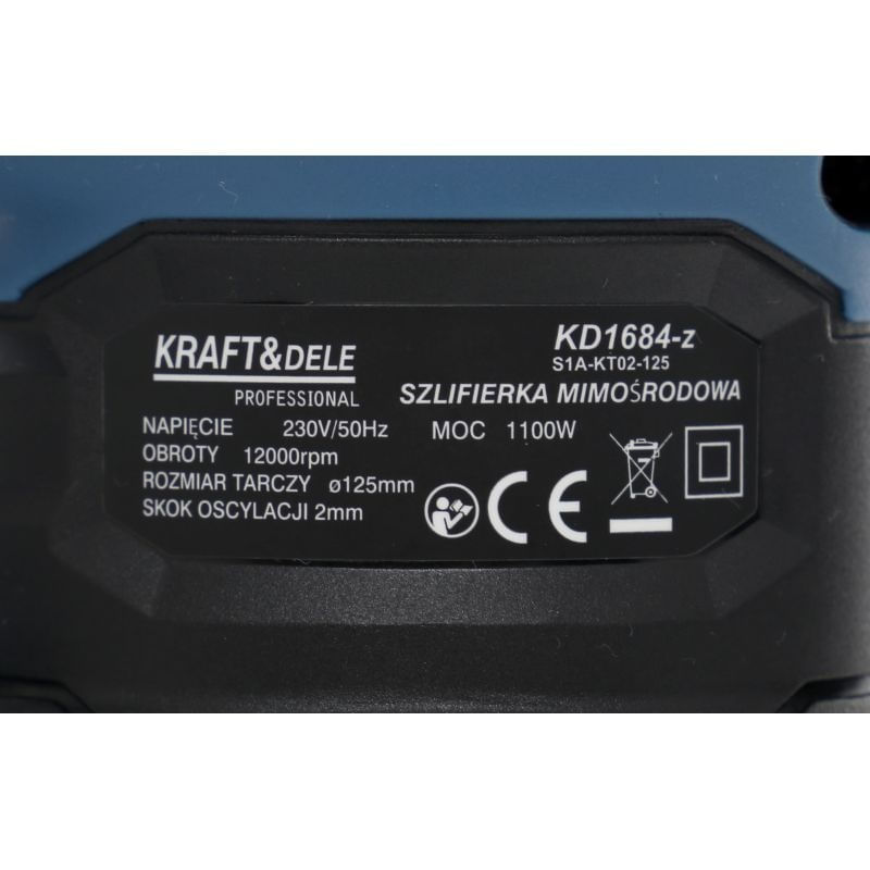 Casa si Gradina - Constructii - Scule electrice si accesorii - Slefuitoare - Slefuitor excentric, 1100W, KD1684-Z, Kraft&Dele - Infinity.ro