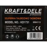 Casa si Gradina - Constructii - Scule electrice si accesorii - Slefuitoare - Masina de slefuit cu banda, 550W, KD1731, Kraft&Dele - Infinity.ro