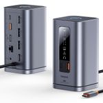 Laptop, Telefoane si Tablete - Telefoane mobile si accesorii - Accesorii Telefoane - Baterii externe - Statie de docare Baseus Spacemate RD1, 11 in 1, 3 monitoare, USB-C, gri - Infinity.ro