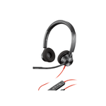 PC, gaming si accesorii - Periferice PC - Casti PC - Casti PC Poly Blackwire 3320, stereo, USB-C + adaptor USB-C/A, negru - Infinity.ro