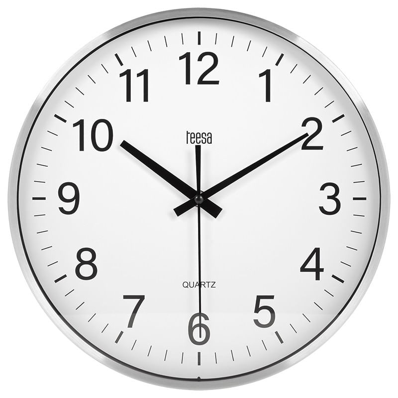 Casa si Gradina - Decoratiuni - Ceasuri - Ceas de perete Teesa 30cm argintiu - Infinity.ro