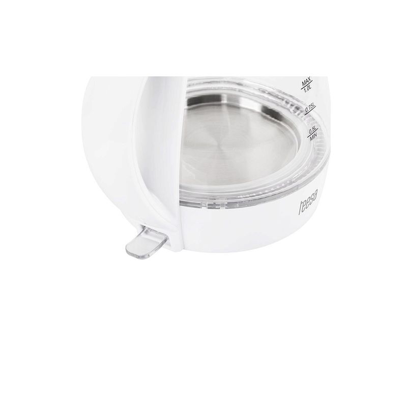 Electronice si Electrocasnice - Electrocasnice bucatarie - Preparare bauturi - Fierbatoare de apa - Fierbator electric cordless, Capacitate 1 l, putere 1630 W, cana gradata, Alb - Infinity.ro