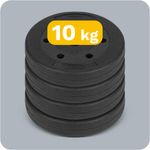 Sport si Outdoor - Fitness - Greutati si echipament - Greutati - Set 10 greutati, Rebel, 10 kg, Negru - Infinity.ro