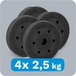 Sport si Outdoor - Fitness - Greutati si echipament - Greutati - Set 10 greutati, Rebel, 10 kg, Negru - Infinity.ro