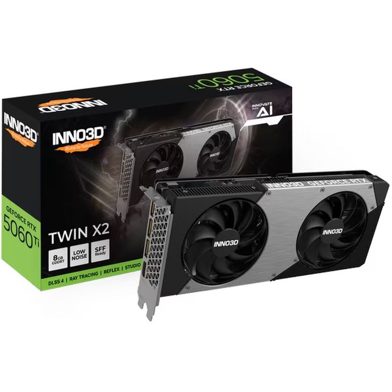 PC, gaming si accesorii - Componente PC - Componente - Placi video - Placa video INNO3D GeForce RTX 5060 Ti TWIN X2 8GB GDDR7 128-bit - Infinity.ro