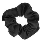 Fashion, accesorii si bijuterii - Femei - Accesorii femei - Accesorii pentru par femei - Scrunchie din satin negru cu margine, pentru femei - Infinity.ro
