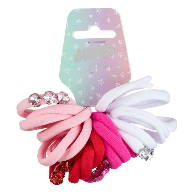 Fashion, accesorii si bijuterii - Copii - Accesorii copii - Accesorii pentru par copii - Set 22 buc elastice de par frotte pentru copii, multicolore, cu strasuri - Infinity.ro