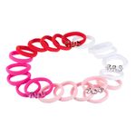 Fashion, accesorii si bijuterii - Copii - Accesorii copii - Accesorii pentru par copii - Set 22 buc elastice de par frotte pentru copii, multicolore, cu strasuri - Infinity.ro