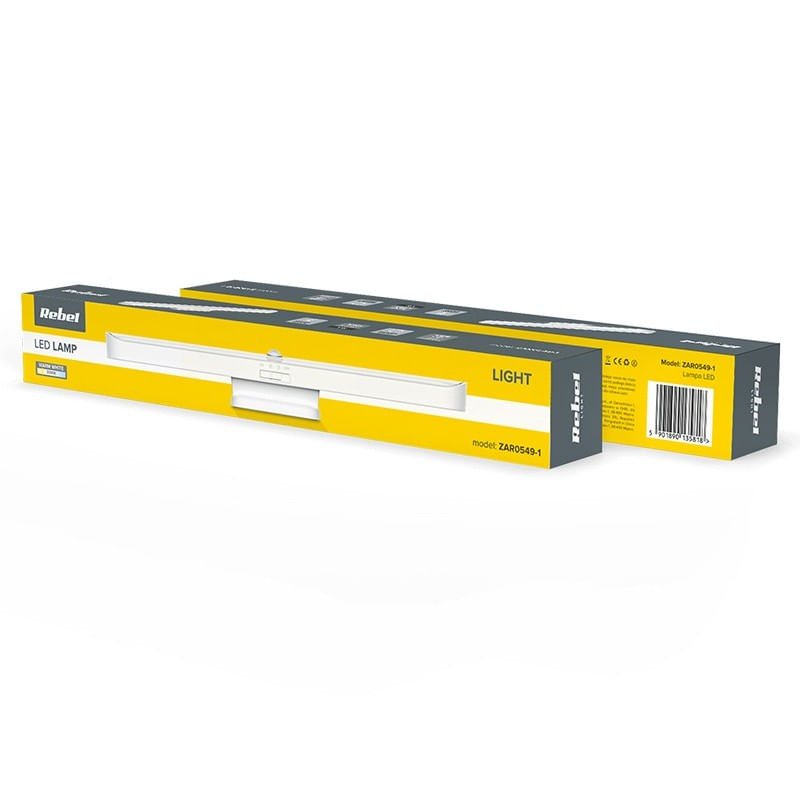 Casa si Gradina - Corpuri si surse de iluminat - Veioze si lampi - Lampadare - LAMPA LED ROTATIVA SENZOR MISCARE ACUMULATOR REBEL - Infinity.ro