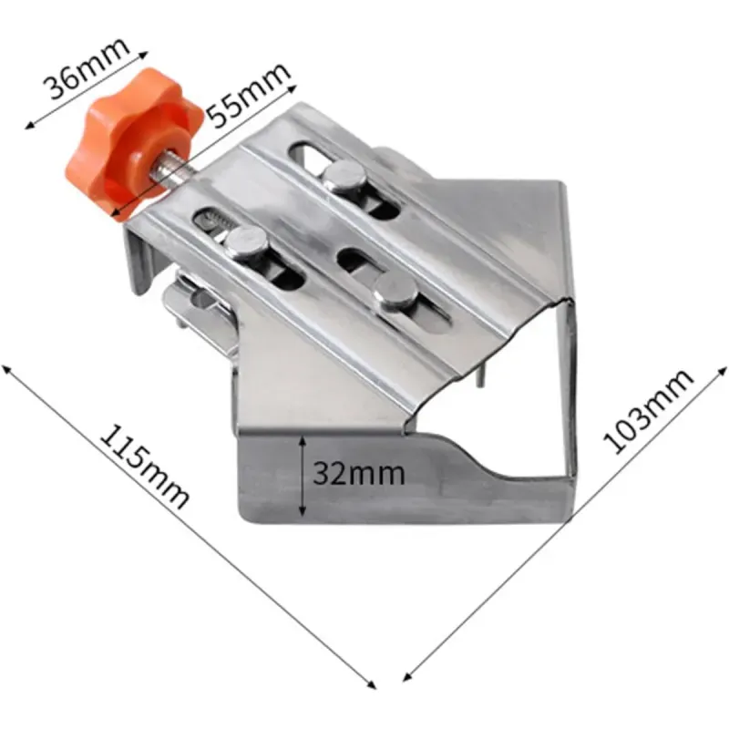 Casa si Gradina - Constructii - Scule electrice si accesorii - Menghine si cleme fixare - Clema de colt inchisa la 90 grade ABYZ din Otel Inoxidabil Falci Pivotante pentru Tamplarie si Sudura - Infinity.ro