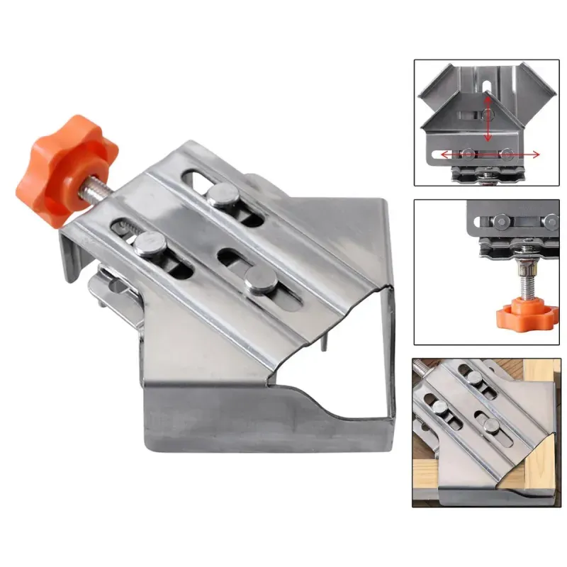 Casa si Gradina - Constructii - Scule electrice si accesorii - Menghine si cleme fixare - Clema de colt inchisa la 90 grade ABYZ din Otel Inoxidabil Falci Pivotante pentru Tamplarie si Sudura - Infinity.ro