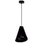 Casa si Gradina - Corpuri si surse de iluminat - Lustre si pendule - Suspensie Tinkler KL6502, 1xE27, negru, metal + sticla, stil modern, Klausen - Infinity.ro