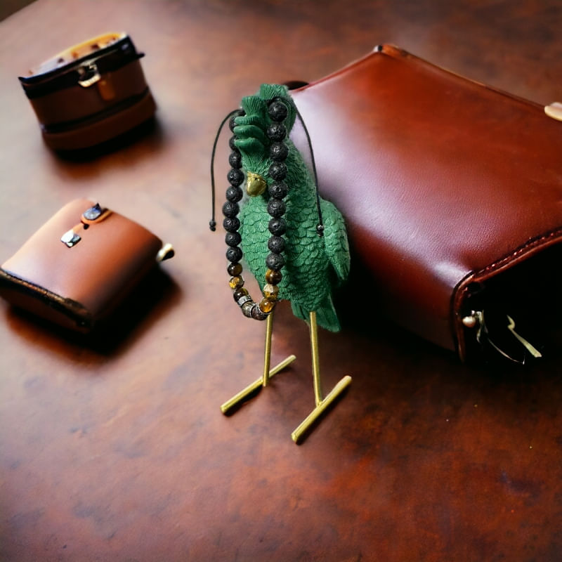 Fashion, accesorii si bijuterii - Barbati - Bijuterii barbati - Bratari barbati - Bratara Barbati snur Milo din cristale de Bronzit, Ochi de Tigru si Piatra de Lava - Infinity.ro
