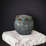 Fashion, accesorii si bijuterii - Barbati - Bijuterii barbati - Bratari barbati - Bratara barbati Kaanan din cristale de Ochi de Tigru si Sediment Marin de Jasp Turcoaz - Infinity.ro