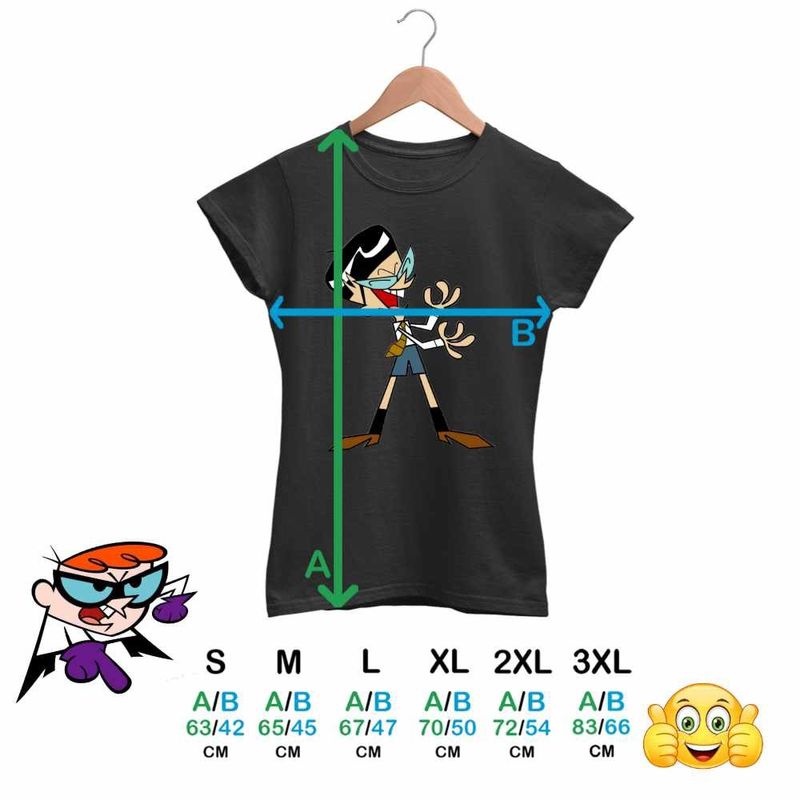 Fashion, accesorii si bijuterii - Femei - Imbracaminte femei - Tricouri si topuri femei - Tricou Femei Laboratorul lui Dexter Mandark Geniu Nebun, negru, marime L - Infinity.ro