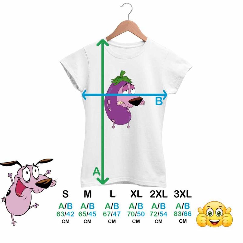 Fashion, accesorii si bijuterii - Femei - Imbracaminte femei - Tricouri si topuri femei - Tricou Femei Curaj Cainele cel Fricos Vanata Cartoon, alb, marime M - Infinity.ro