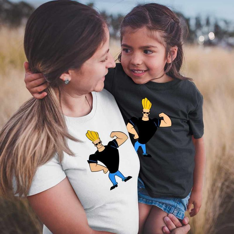 Fashion, accesorii si bijuterii - Femei - Imbracaminte femei - Tricouri si topuri femei - Tricou Femei Johnny Bravo Vibe Culturism, negru, marime M - Infinity.ro