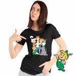 Fashion, accesorii si bijuterii - Femei - Imbracaminte femei - Tricouri si topuri femei - Tricou Femei Familia Jetson Fanart Science Fiction, negru, marime 2XL - Infinity.ro