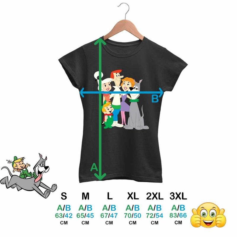 Fashion, accesorii si bijuterii - Femei - Imbracaminte femei - Tricouri si topuri femei - Tricou Femei Familia Jetson Fanart Science Fiction, negru, marime 2XL - Infinity.ro