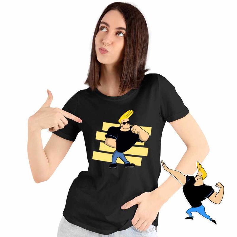 Fashion, accesorii si bijuterii - Femei - Imbracaminte femei - Tricouri si topuri femei - Tricou Femei Johnny Bravo Legend Fitness, negru, marime XL - Infinity.ro