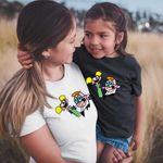 Fashion, accesorii si bijuterii - Femei - Imbracaminte femei - Tricouri si topuri femei - Tricou Femei Laboratorul Dexter Dee Dee Eprubeta, negru, marime 2XL - Infinity.ro