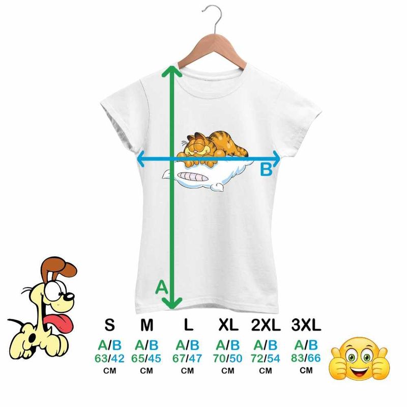Fashion, accesorii si bijuterii - Femei - Imbracaminte femei - Tricouri si topuri femei - Tricou Femei Garfield Somn Perna Nani, alb, marime S - Infinity.ro