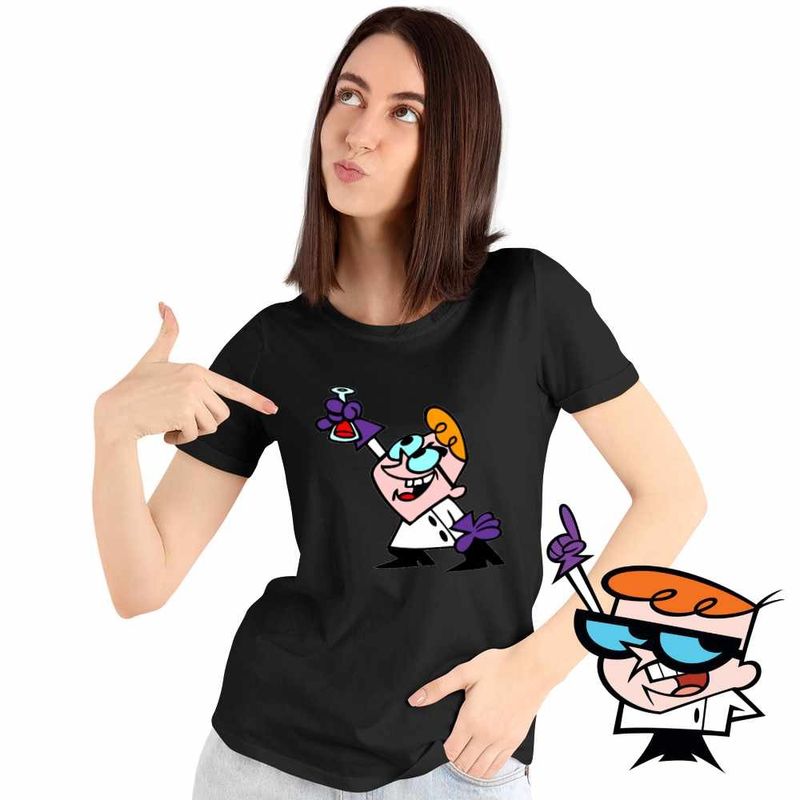 Fashion, accesorii si bijuterii - Femei - Imbracaminte femei - Tricouri si topuri femei - Tricou Femei Laborator Dexter Evrika Formula Chimie, negru, marime XL - Infinity.ro