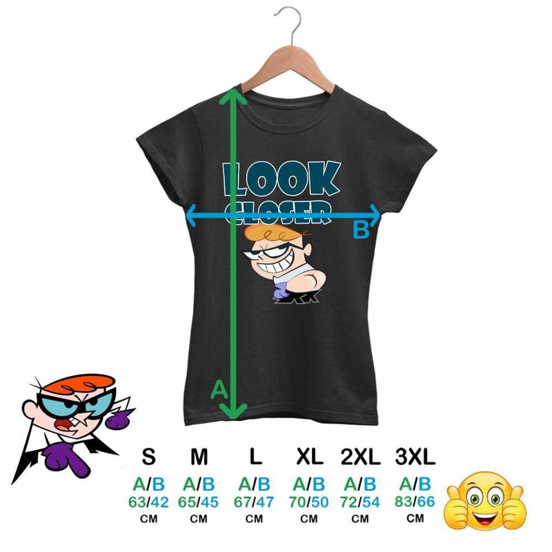 Fashion, accesorii si bijuterii - Femei - Imbracaminte femei - Tricouri si topuri femei - Tricou Femei Laboratorul lui Dexter Look Closer, negru, marime XL - Infinity.ro