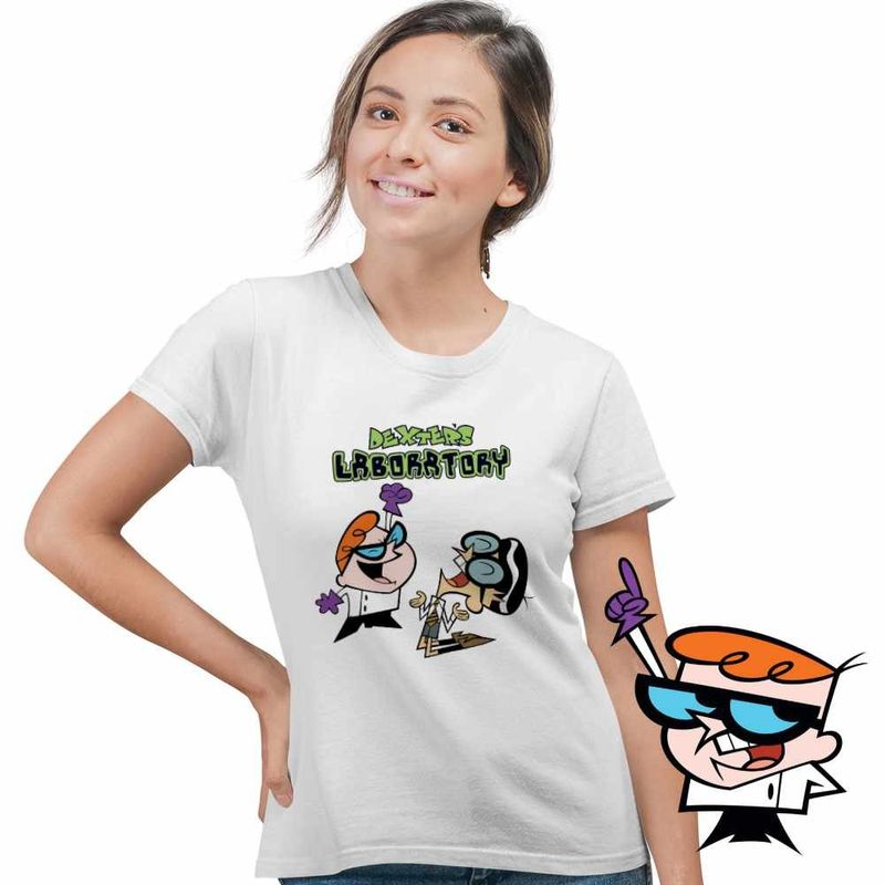 Fashion, accesorii si bijuterii - Femei - Imbracaminte femei - Tricouri si topuri femei - Tricou Femei Dexters Laboratory Mandark Victorie, alb, marime L - Infinity.ro